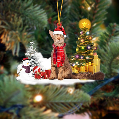Laperm Cat Christmas Ornament Christmas Tree Hanging Acrylic Ornament Gift - Best gifts your whole family