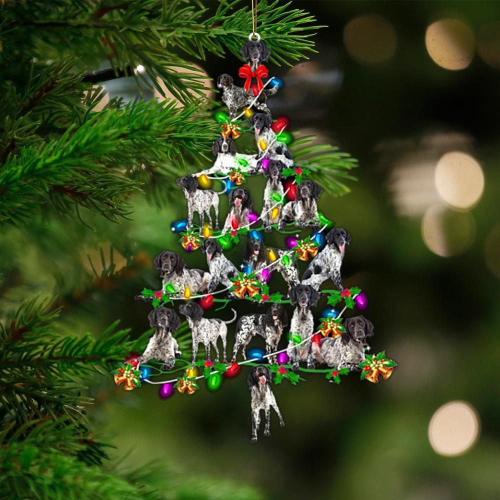 Large Munsterlander-Christmas Tree Lights-Two Sided Ornament - Best gifts your whole family
