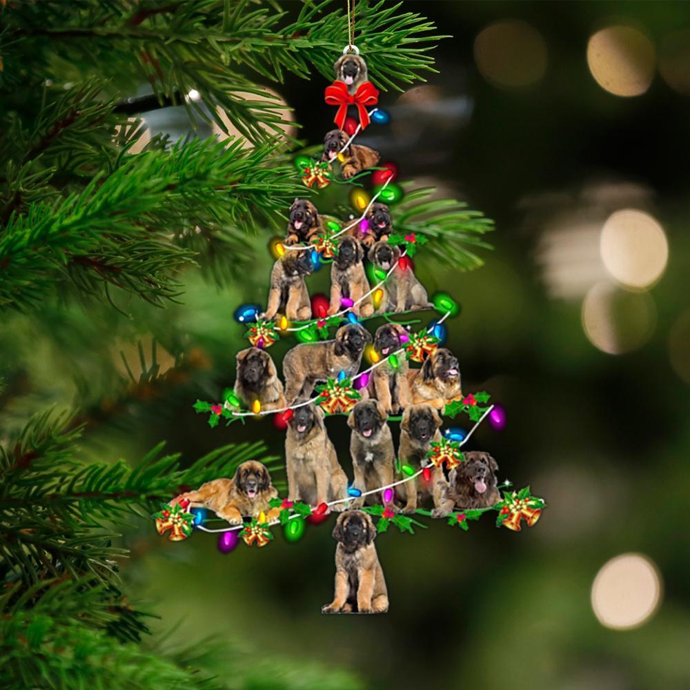 Leonberger-Christmas Tree Lights-Two Sided Ornament - Best gifts your whole family