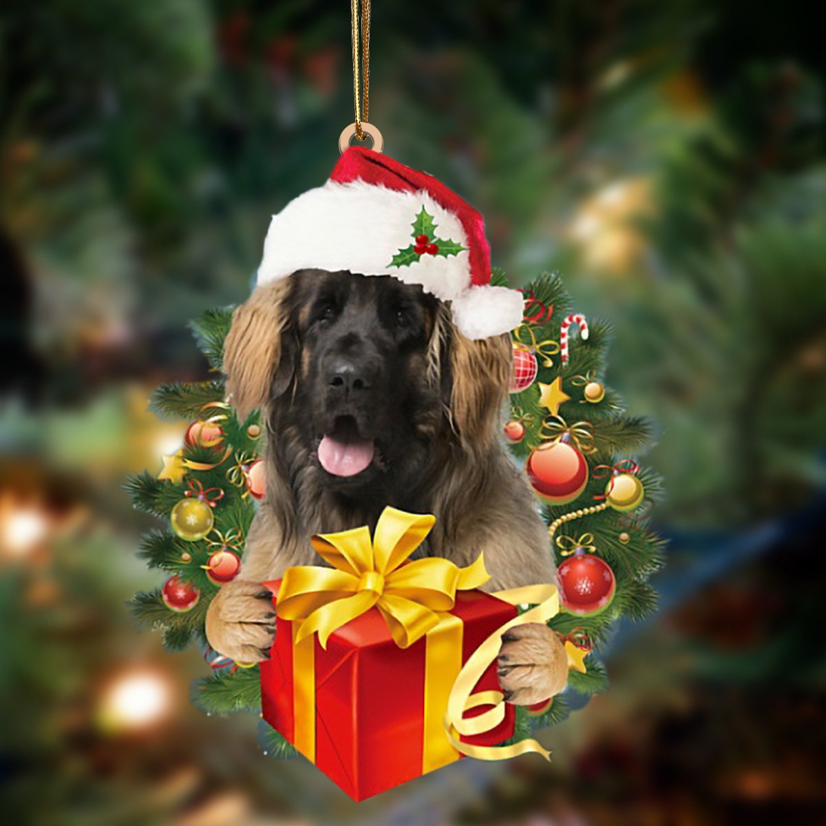 Leonberger-Dogs Give Gifts Hanging Ornament - Best gifts your whole family