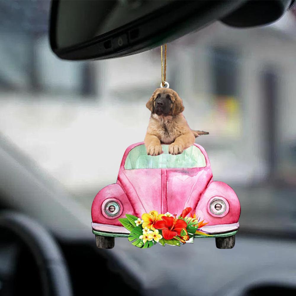 Leonberger-Pink Hippie Car-Two Sided Ornament - Best gifts your whole family