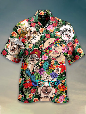 Llama Hawaiian Shirt | For Men & Women | Adult | HW4084