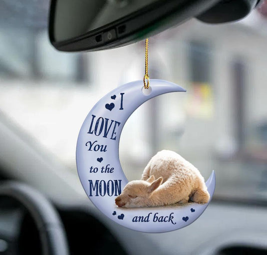 Llama Moon Back Llama Lover Two Sided Ornament - Best gifts your whole family