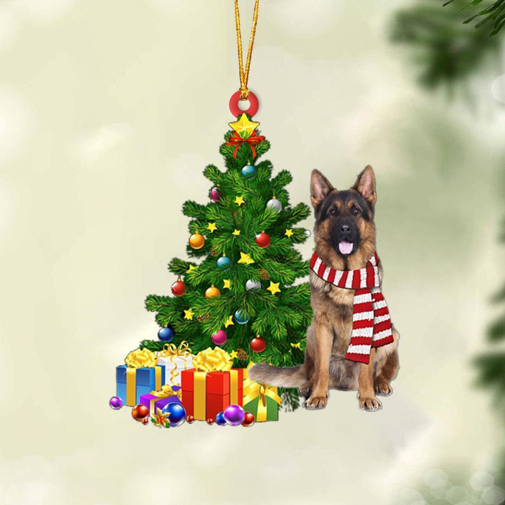 Long Haired German Shepherd-Christmas Star Hanging Ornament - Best gifts your whole family