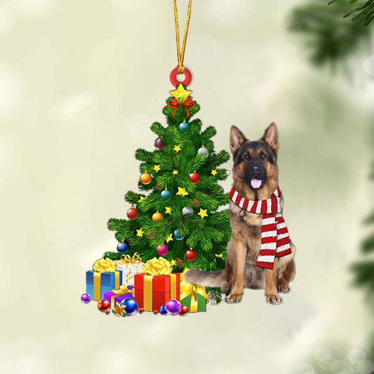 Long Haired German Shepherd-Christmas Star Hanging Ornament - Best gifts your whole family