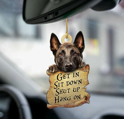 Malinois Get In Two Sided Ornament Christmas Gift Godmerc - Best gifts your whole family