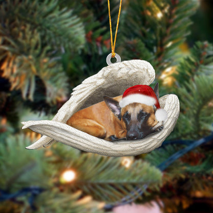 Malinois Sleeping Angel Christmas Ornament Godmerc - Best gifts your whole family
