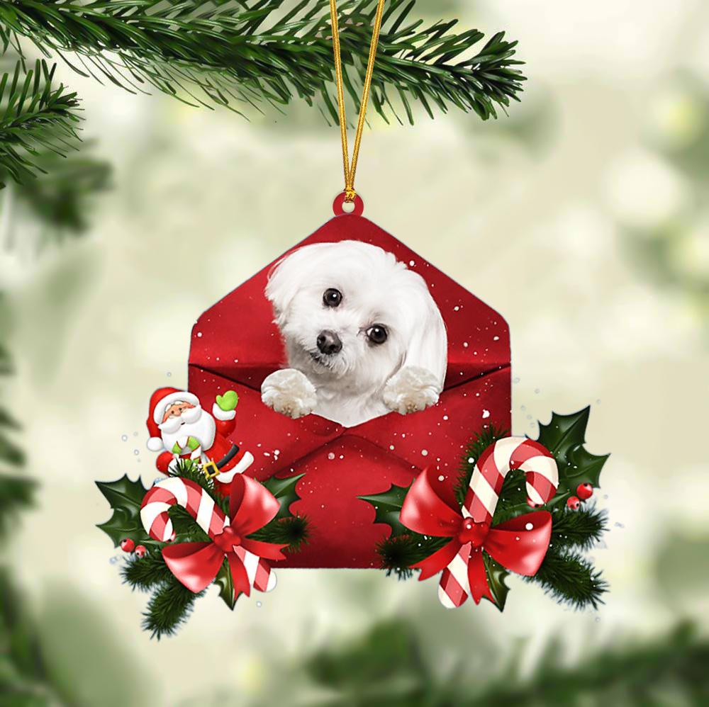 Maltese Christmas Letter Ornament Dog Christmas Decoration - Best gifts your whole family