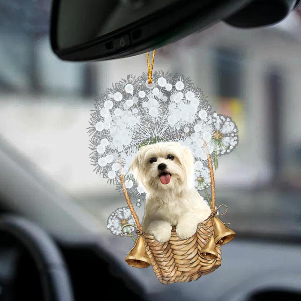 Maltese-Dandelion-Two Sided Ornament - Best gifts your whole family