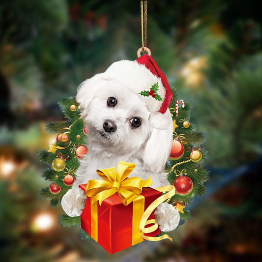 Maltese-Dogs give gifts Hanging Ornament - Best gifts your whole family