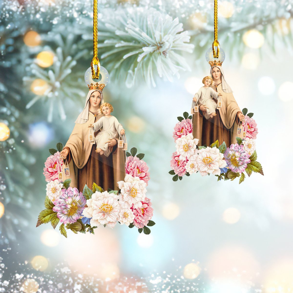 Mama Mary - Christian Car Ornament - Best gifts your whole family