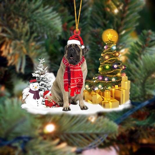 Mastiff Christmas Ornament Christmas Tree Hanging Acrylic Ornament Gift - Best gifts your whole family
