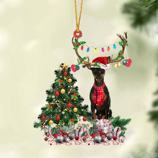 Miniature Pinscher 2-Christmas Tree Gift Hanging Ornament - Best gifts your whole family
