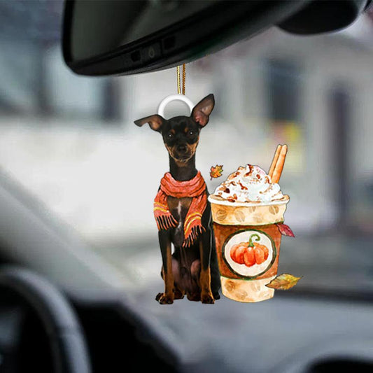 Miniature Pinscher 2-Pumpkin Spice Kinda-Two Sided Ornament - Best gifts your whole family