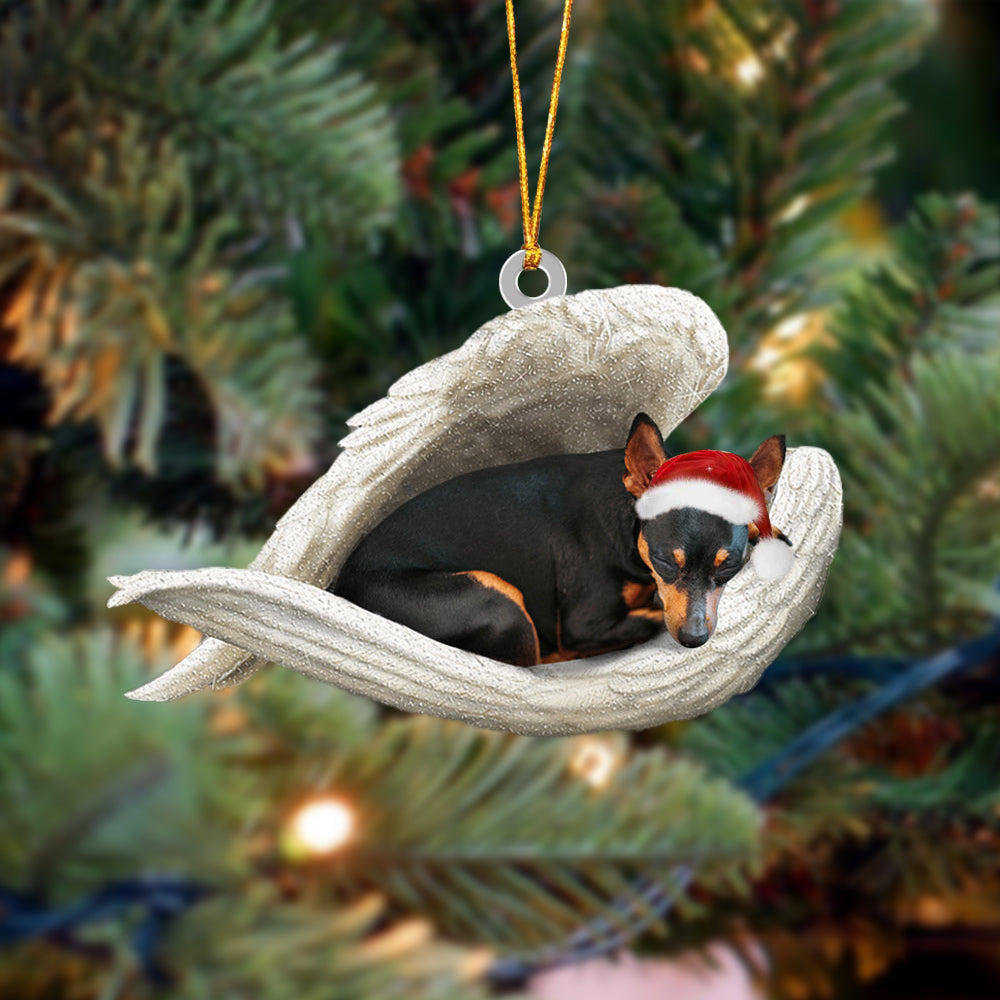 Miniature Pinscher Sleeping Angel Christmas Ornament Dog Christmas Hanging Ornament - Best gifts your whole family