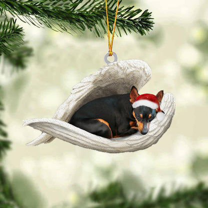 Miniature Pinscher Sleeping Angel Christmas Ornament Dog Christmas Hanging Ornament - Best gifts your whole family