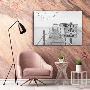 Wooden bridge - Street Signs Canvas