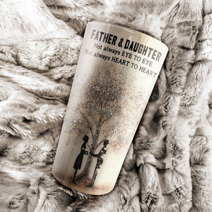 To my Dad, you will always be my Dad - my hero, Father and Daughter Tumbler, Gift for Dad, Father's day Tumbler