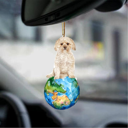 Morkie-Around My Dog-Two Sided Ornament - Best gifts your whole family