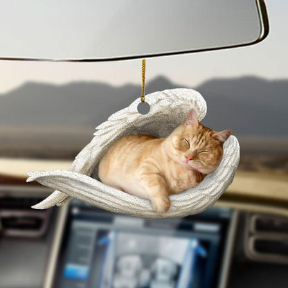 Munchkin Cat Sleeping Angel Munchkin Cat Lovers Ornament - Best gifts your whole family