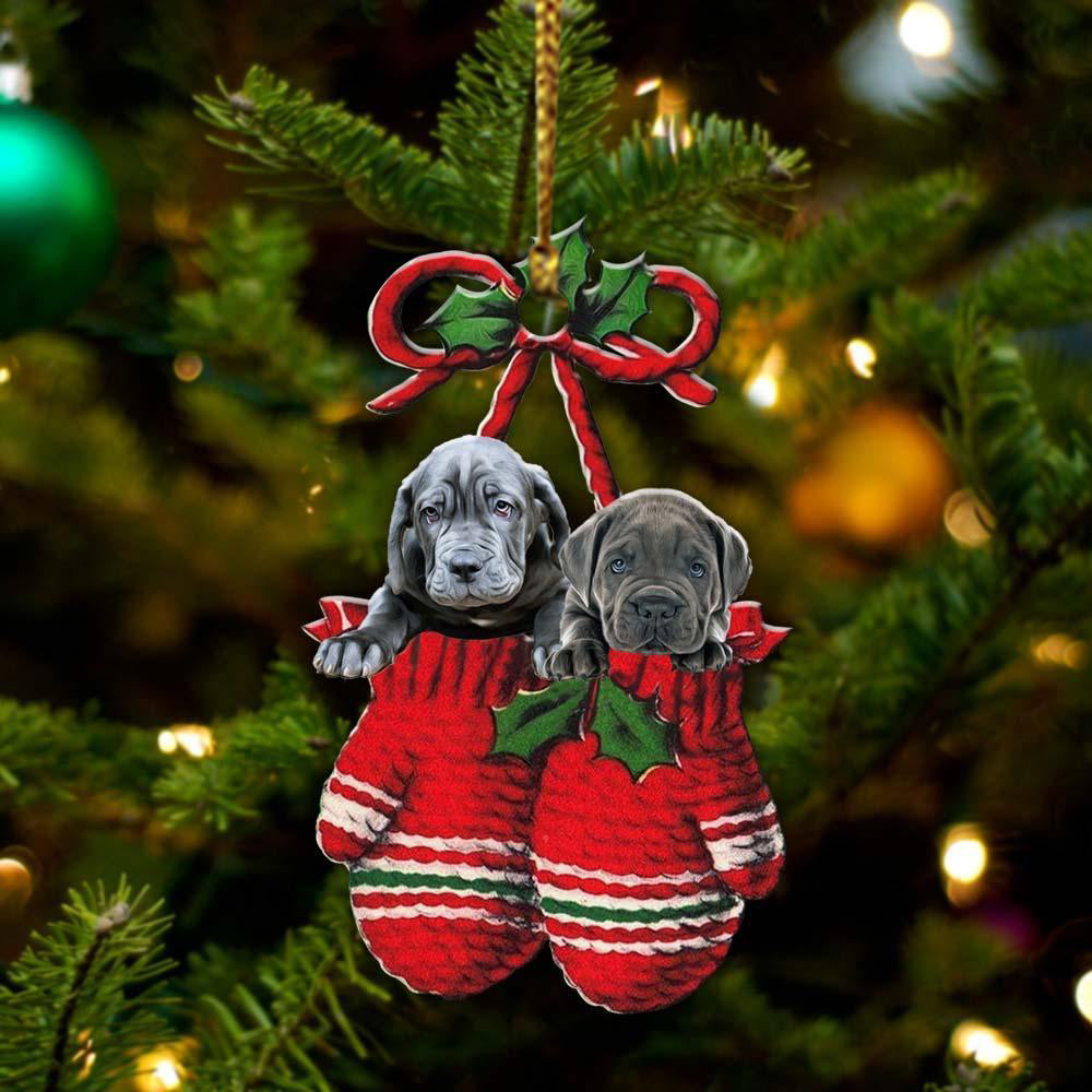 Neapolitan Mastiff Inside Your Gloves Christmas Holiday-Two Sided Ornament Christmas 2022 Ornament Gift - Best gifts your whole family