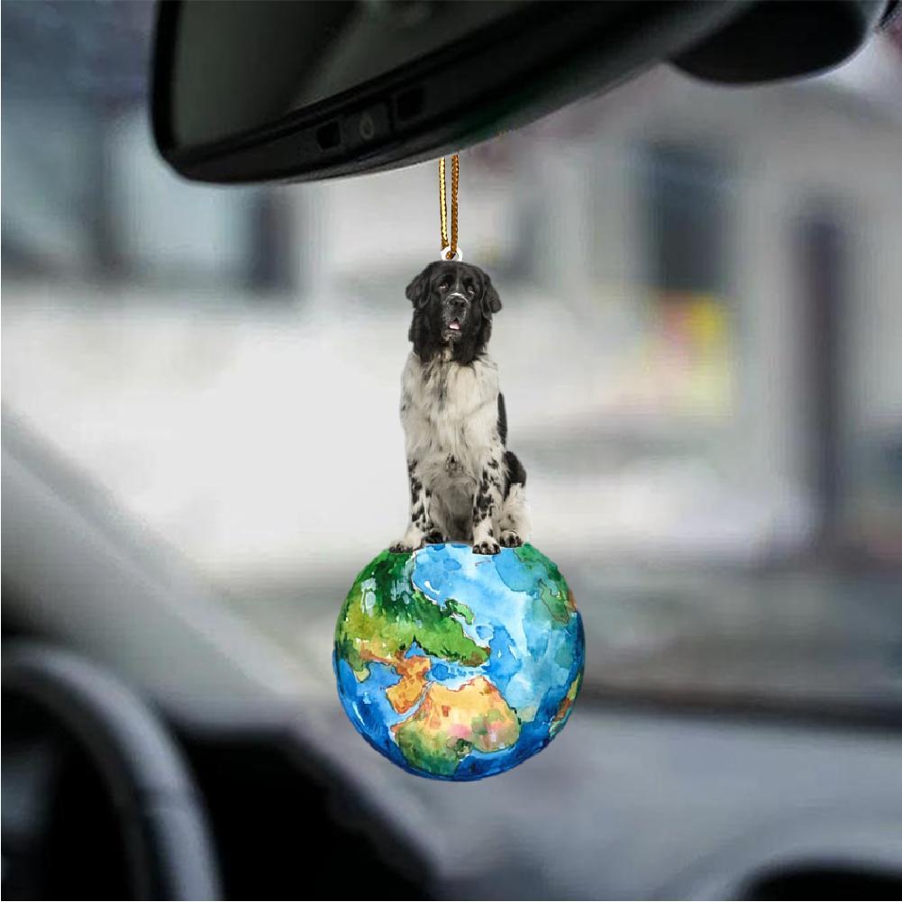 Newfounderland-Around My Dog-Two Sided Ornament - Best gifts your whole family