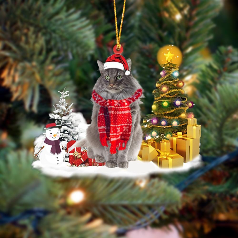 Norwegian Forest Cat Christmas Ornament Christmas Tree Hanging Acrylic Ornament Gift - Best gifts your whole family