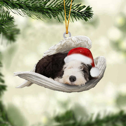 Old English Sheepdog Sleeping Angel Christmas Ornament Godmerc - Best gifts your whole family