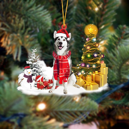 Ornament- Alaskan Malamute Christmas Ornament Dog Ornament, Car Ornament, Christmas Ornament - Best gifts your whole family