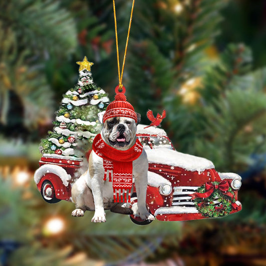 Ornament- American Bulldog-Christmas Car Two Sided Ornament, Happy Christmas Ornament, Car Ornament - Best gifts your whole family