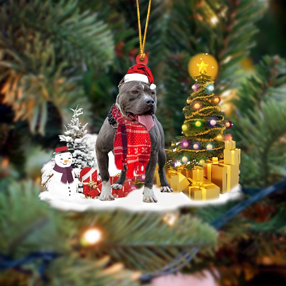 Ornament- American Bully Dog Christmas Ornament Dog Ornament, Car Ornament, Christmas Ornament - Best gifts your whole family