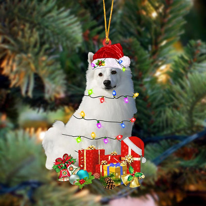 Ornament- American Eskimo-Dog Be Christmas Tree Hanging Ornament, Happy Christmas Ornament, Car Ornament - Best gifts your whole family