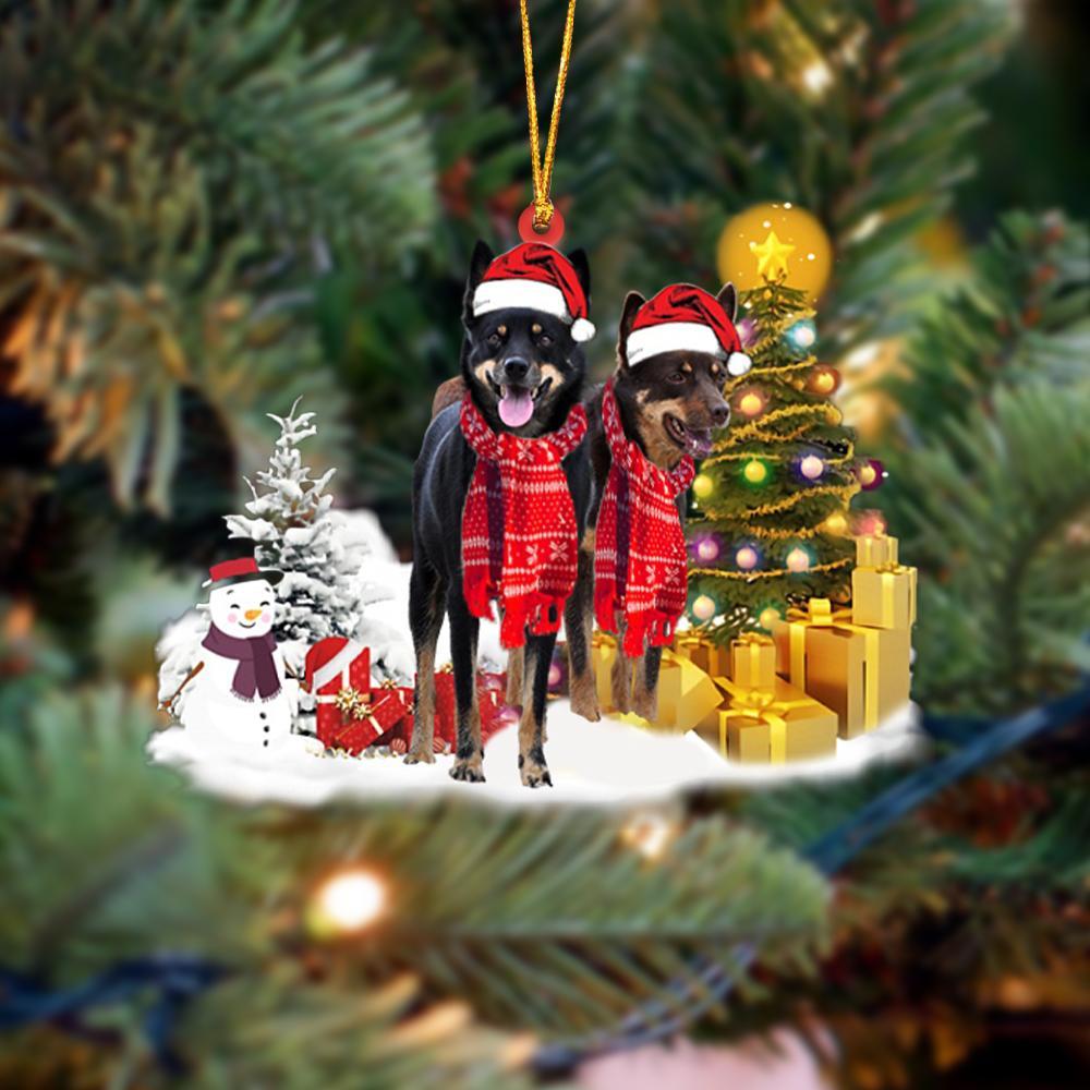 Ornament- Australian Kelpie Christmas Ornament Dog Ornament, Car Ornament, Christmas Ornament - Best gifts your whole family