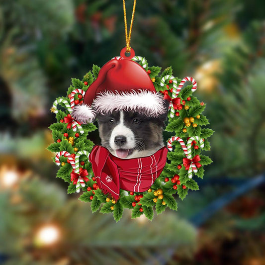 Ornament- Australian Shepherd 1-Xmas Bandana Hanging Ornament, Happy Christmas Ornament, Car Ornament - Best gifts your whole family