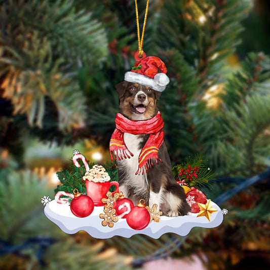 Ornament- Australian Shepherd 3-Better Christmas Hanging Ornament, Happy Christmas Ornament, Car Ornament - Best gifts your whole family