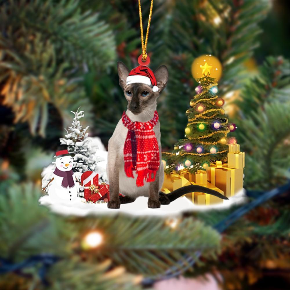 Ornament- Balinese Cat Christmas Ornament Dog Ornament, Car Ornament, Christmas Ornament - Best gifts your whole family