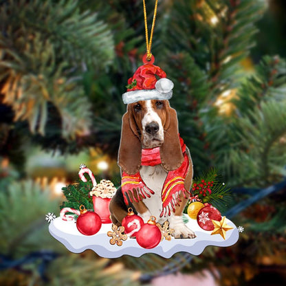 Ornament- Basset Hound-Better Christmas Hanging Ornament, Happy Christmas Ornament, Car Ornament - Best gifts your whole family