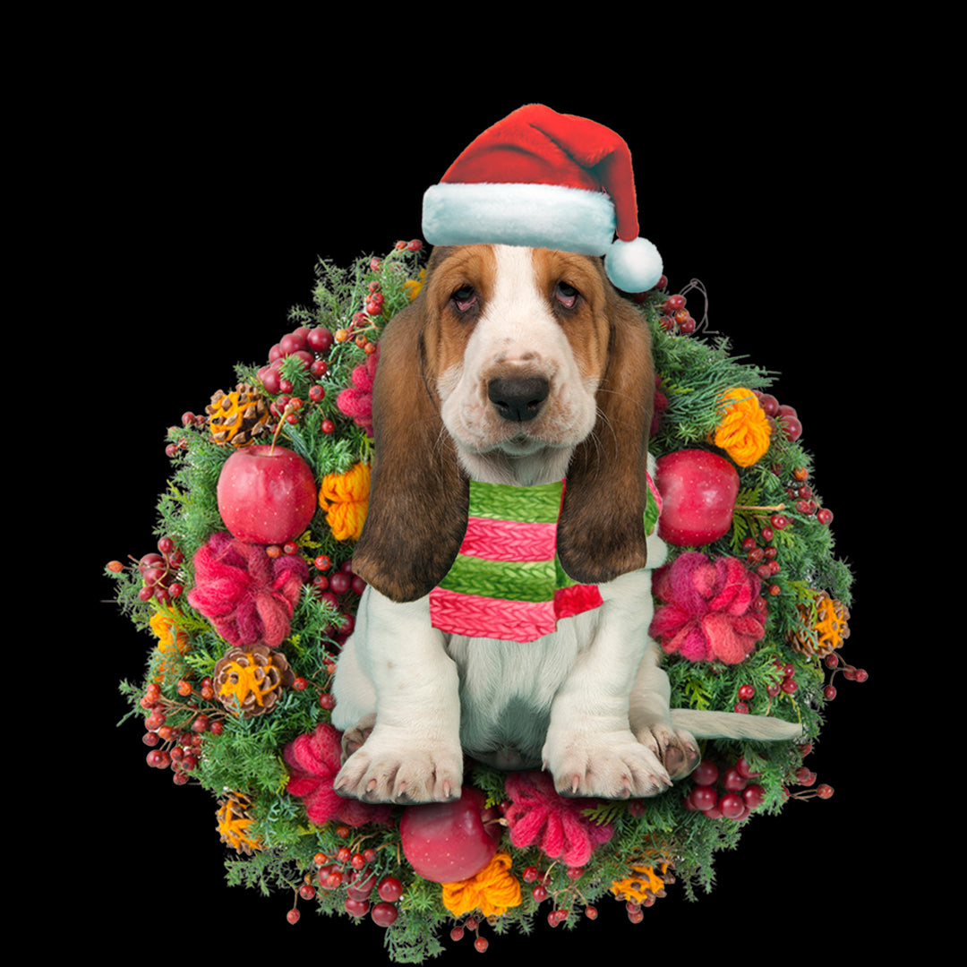 Ornament- Basset Hound Christmas Ornament, Happy Christmas Ornament, Car Ornament - Best gifts your whole family