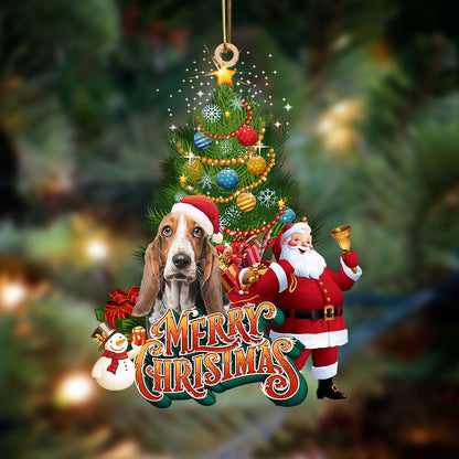 Ornament- Basset Hound-Christmas Tree&Dog Hanging Ornament, Happy Christmas Ornament, Car Ornament - Best gifts your whole family