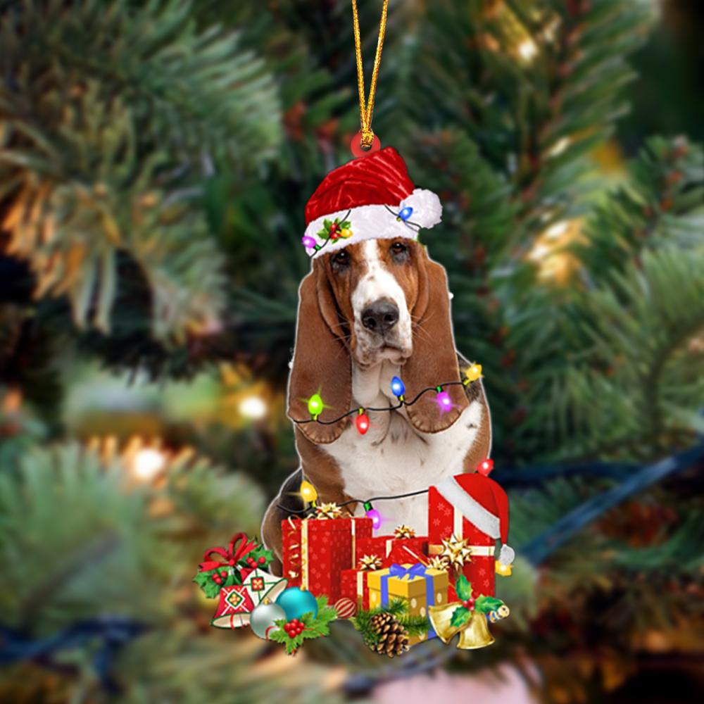 Ornament- Basset Hound-Dog Be Christmas Tree Hanging Ornament, Happy Christmas Ornament, Car Ornament - Best gifts your whole family