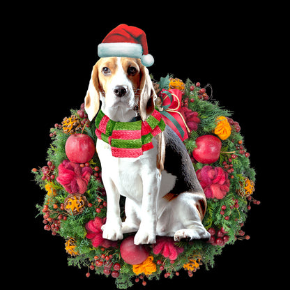 Ornament- Beagle Christmas Ornament, Happy Christmas Ornament, Car Ornament - Best gifts your whole family