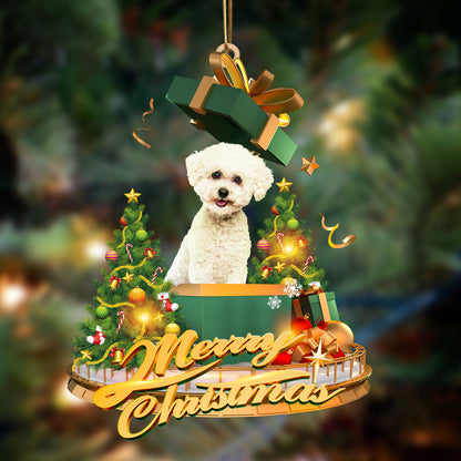 Ornament- Bichon Frise-Christmas Gifts&dogs Hanging Ornament, Happy Christmas Ornament, Car Ornament - Best gifts your whole family