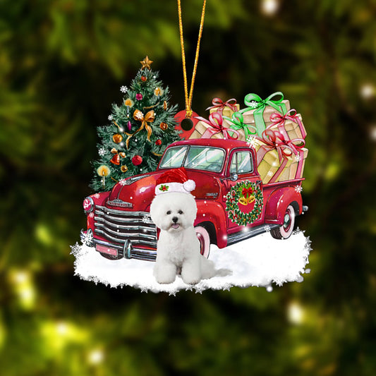 Ornament- Bichon Frise Christmas Hanging Ornament Dog Ornament, Car Ornament, Christmas Ornament - Best gifts your whole family