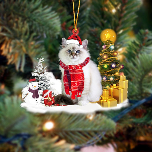 Ornament- Birman Cat Christmas Ornament Dog Ornament, Car Ornament, Christmas Ornament - Best gifts your whole family
