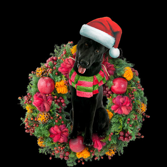 Ornament- Black German Shepherd Christmas Ornament, Happy Christmas Ornament, Car Ornament - Best gifts your whole family