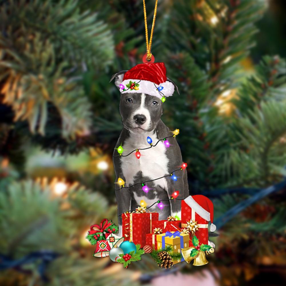 Ornament- Blue Nose Pitbull-Dog Be Christmas Tree Hanging Ornament, Happy Christmas Ornament, Car Ornament - Best gifts your whole family
