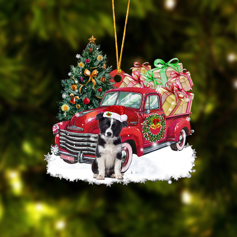 Ornament- Border Collie Christmas Hanging Ornament Dog Ornament, Car Ornament, Christmas Ornament - Best gifts your whole family