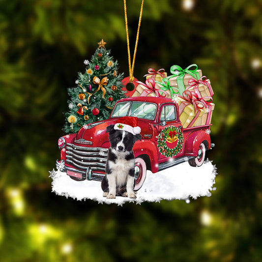 Ornament- Border Collie Christmas Hanging Ornament Dog Ornament, Car Ornament, Christmas Ornament - Best gifts your whole family