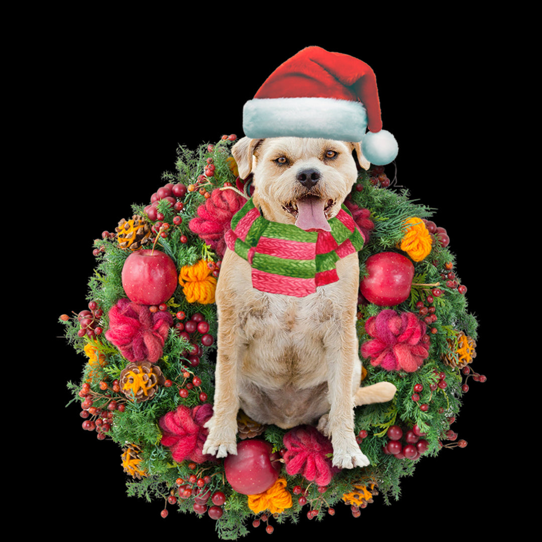 Ornament- Border Terrier Christmas Ornament, Happy Christmas Ornament, Car Ornament - Best gifts your whole family