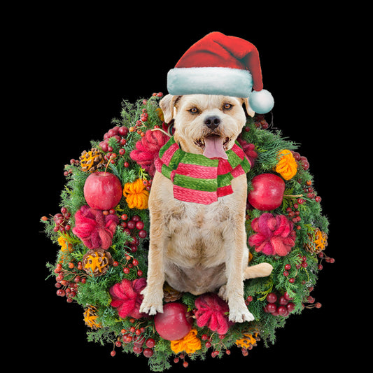 Ornament- Border Terrier Christmas Ornament, Happy Christmas Ornament, Car Ornament - Best gifts your whole family
